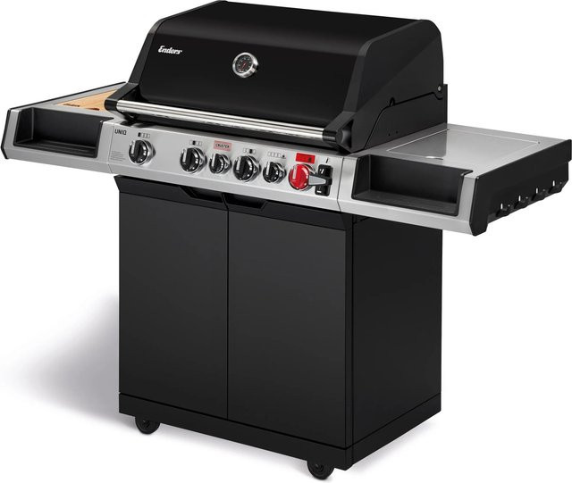 Enders Gasgrill UNIQ 4 IK CRUSTER in Schwarz mit 4 Brennern und Grillfläche 72,5 x 45 cm - Bild 1