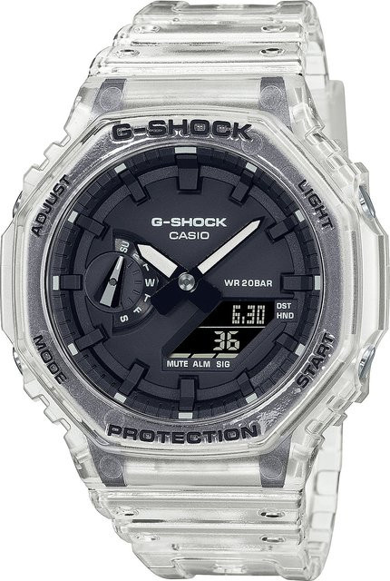 Casio G-Shock Armbanduhr, Quarz, Edelstahl, 45 mm, Herren, Schwarz - Bild 1