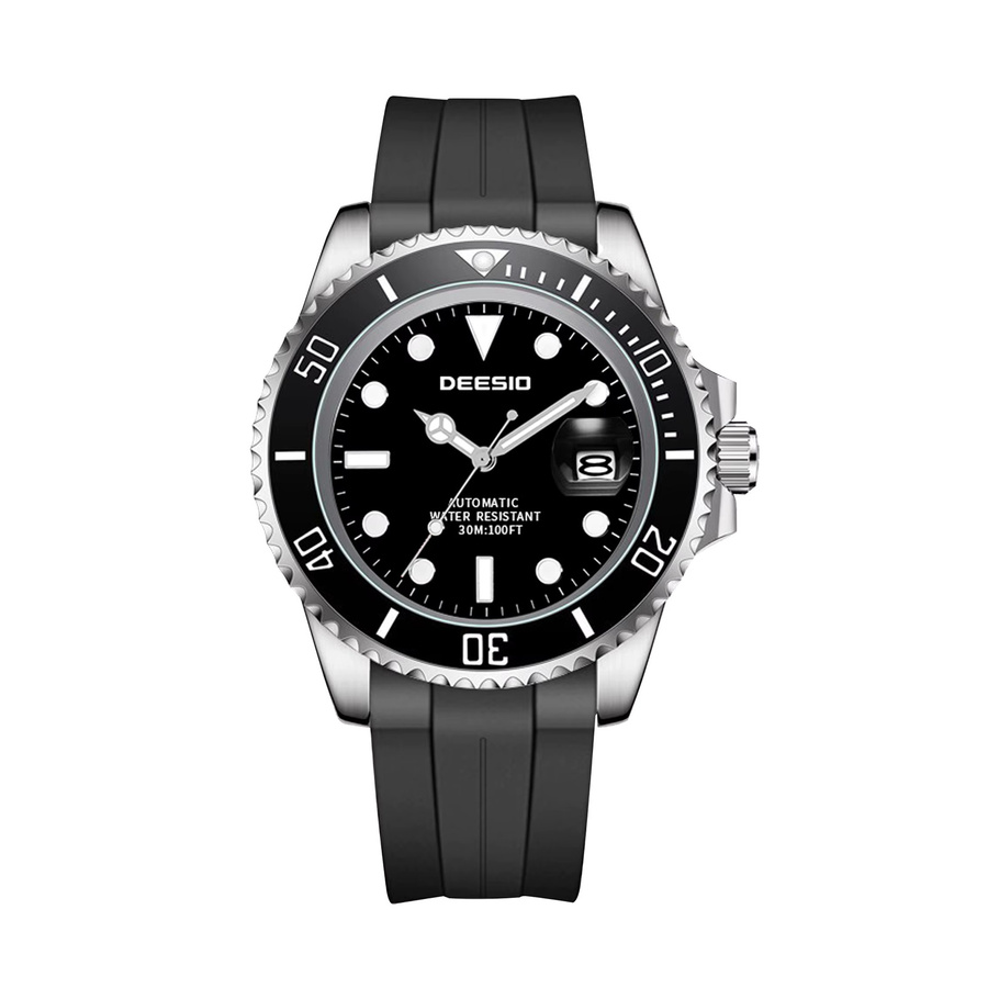 Deesio Armbanduhr, Automatik, Edelstahlgehäuse, 41 mm, Silikon, Herren - Bild 7