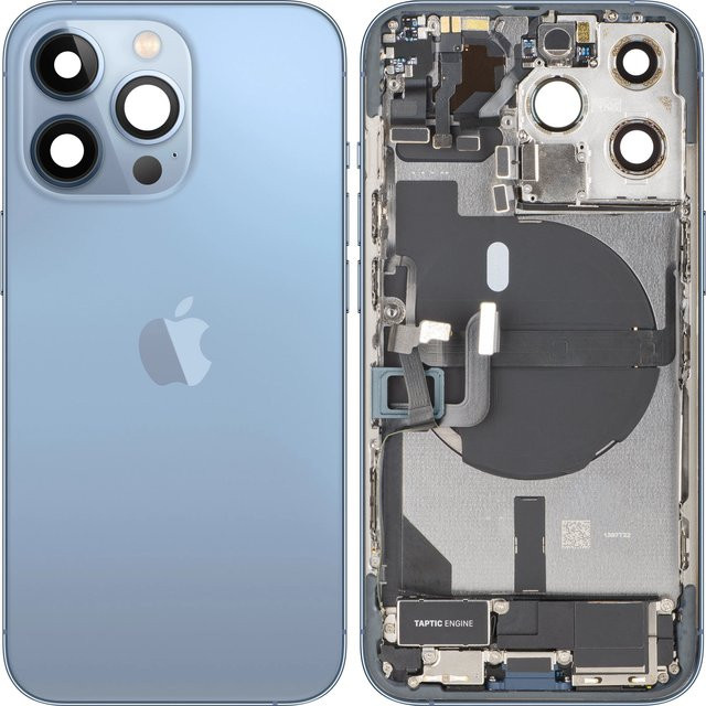 Apple iPhone 13 Pro Akkuabdeckung mit Mittelgehäuse in Sierra Blue - Bild 1