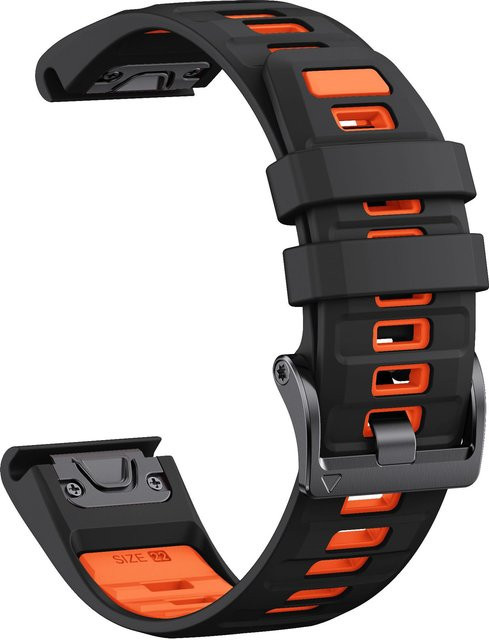 MY-CASE Uhrenarmband Silikon, Schwarz, Unisex - Bild 1