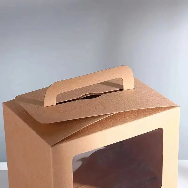 15-teilige Geschenkboxen aus Papier mit transparentem Fenster und Griff in Weiß - Bild 2