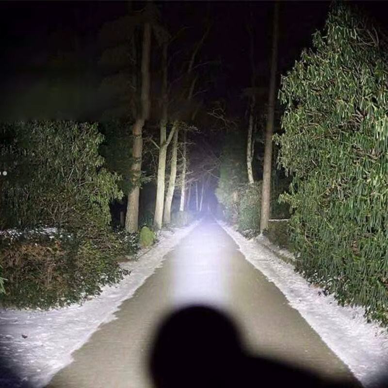 ESMARTER Mini-Teleskop-Zoom-Taschenlampe in Schwarz, USB wiederaufladbar, wasserdicht mit 3 Lichtmodi - Bild 3