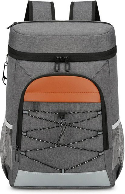 TOMTOP JMS Camping-Kühlrucksack mit Lunchfach, isoliert und wasserabweisend, Dunkelgrau - Bild 1