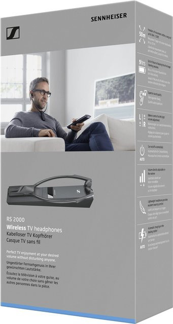 Sennheiser RS 2000 Kabellose Bluetooth TV-Kopfhörer Over-Ear Dunkelgrau - Bild 2