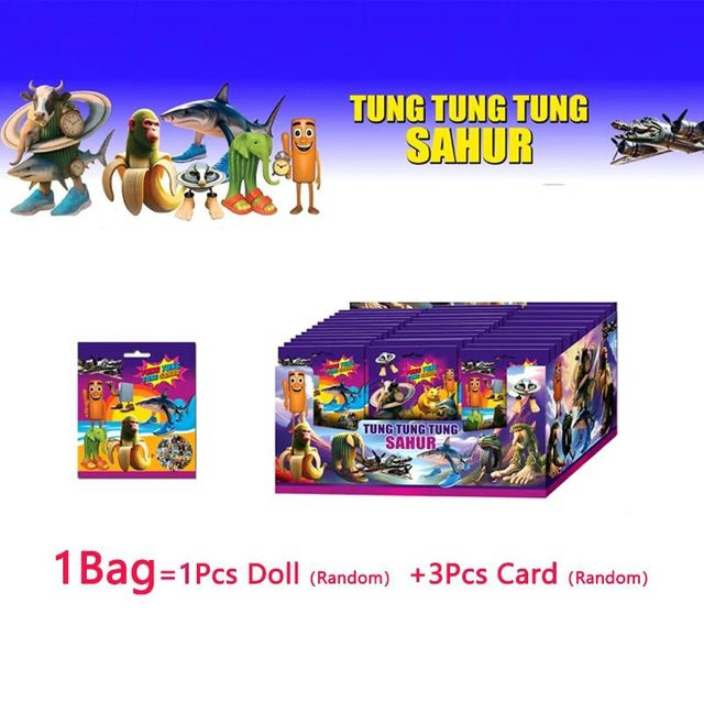 Airun Italienisches Gehirnfäule Blindbeutel Spielzeug Mystery Box Puppe & 3 Kartensets - Bild 1