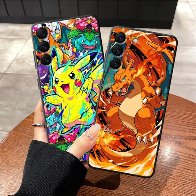 Pokémon Comic Kunst Handyhülle für Samsung Galaxy A16 A40 A04 A17 A50 A05 A06 A70 A15 A13 A20 A12 in Multicolour - Bild 1