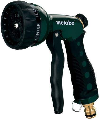 Metabo Gartenbrause GB 7 in Grün mit Flow Control und Multi-Pattern-Düse aus Messing - Bild 1