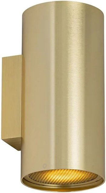 QAZQA Wandleuchte Sab Honey Gold Rund 2-flammig dimmbar aus Aluminium und Stahl - Bild 1