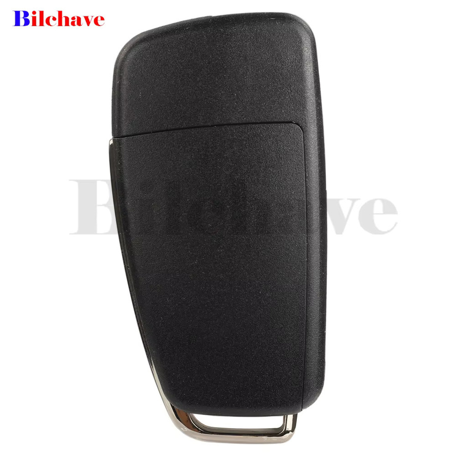 Jingyuqin Keyless Go Ersatzschlüssel für Audi Q3 2012-2017, 433MHz ID48 Chip, 3 Tasten, Klappbarer Auto-Smart-Fernschlüssel in Schwarz - Bild 3