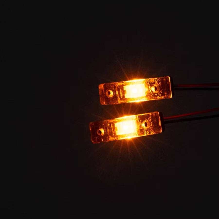 D1RC LED Front Face Center Scheinwerfer Warnlicht, 2-teiliges Set, 1:14 - Bild 2