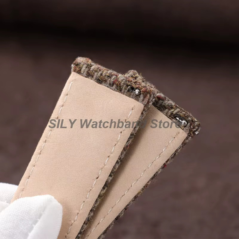 asukaband Uhrenarmband Textil/NATO, Vintage, Silber, Unisex - Bild 2