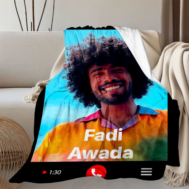 Personalisierte Decke mit individuellem Foto-Upload im Video-Anruf-Design für Sofa, Bett oder Outdoor-Reisen - Bild 5
