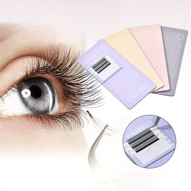魔睫丝 Magnetische Falsche Wimpern Pinzette Halter Palette, Pink, Damen - Bild 1