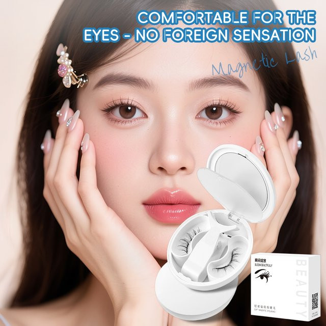 Goodobe Magnetische Falsche Wimpern, Bunny Black, Imierter Nerzfell - Bild 1