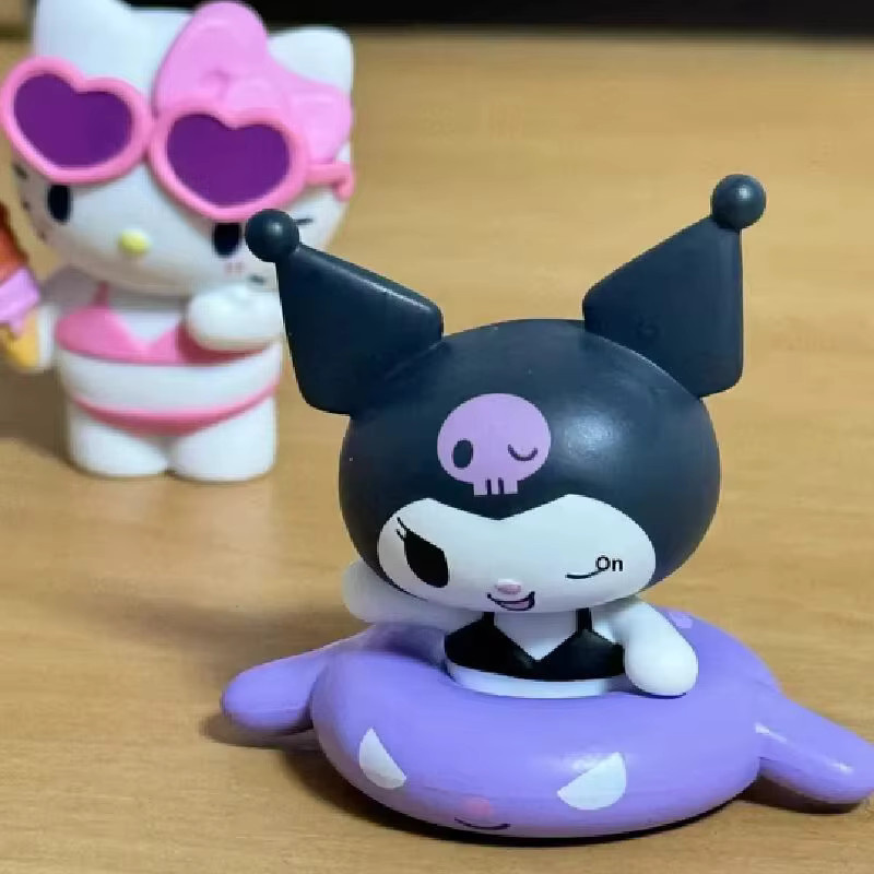 Sanrio Kuromi Actionfiguren-Modell Sommer-Badeanzug Blind Box, Weiß - Bild 3