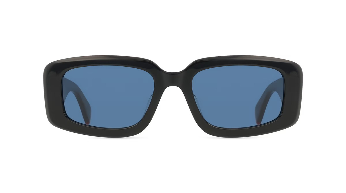 Kenzo KZ40198U Sonnenbrille, Vollrand, Square, Acetat, Unisex, schwarz - Bild 1