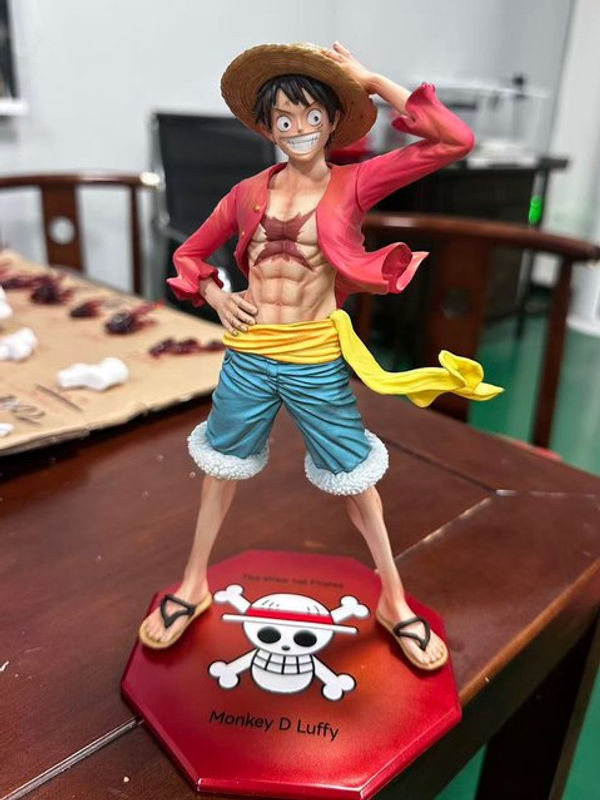 Bandai Ruffy Cap-Pressing Cartoon Desktop Deko-Figur aus Kunststoff, mehrfarbig - Bild 1