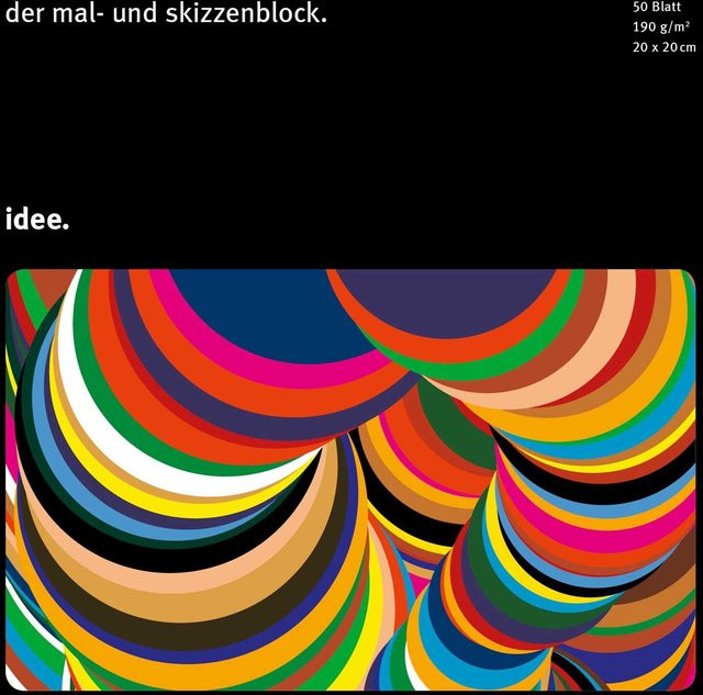 Hahnemühle Skizzenblock mit 50 Blatt, 190g/m², weiß, B x H: 20 x 20 cm - Bild 1