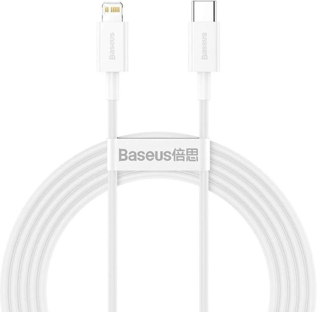 Baseus Superior Series USB-C auf Lightning Kabel 20W, 2m, Weiß - Bild 1