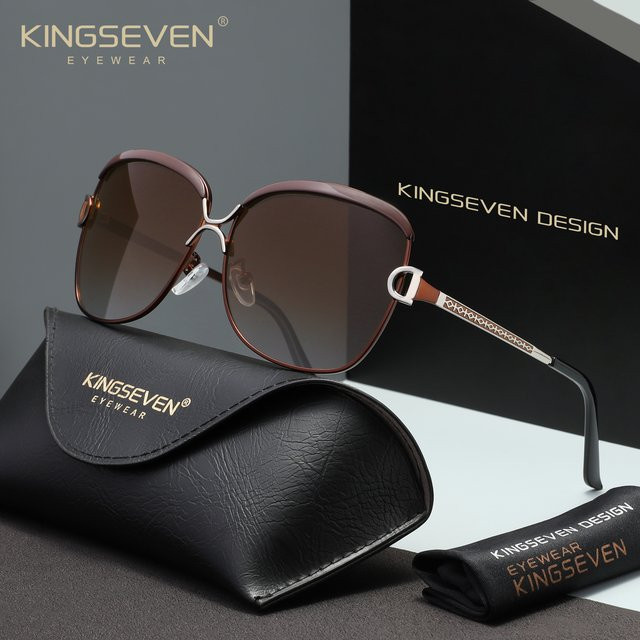 KINGSEVEN Sonnenbrille, Vollrand, polarisiert, Damen - Bild 1