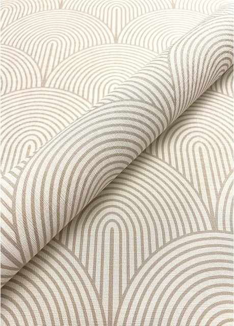 Newroom Vliestapete Bowy Beige Modern Geometrisches Bogen Design FSC - Bild 1
