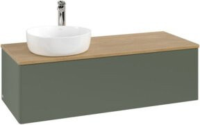 V&B Waschtischunterschrank Antao ohne Frontstruktur in Eiche Honig, B/T/H: 120 x 50 x 50 cm - Bild 1