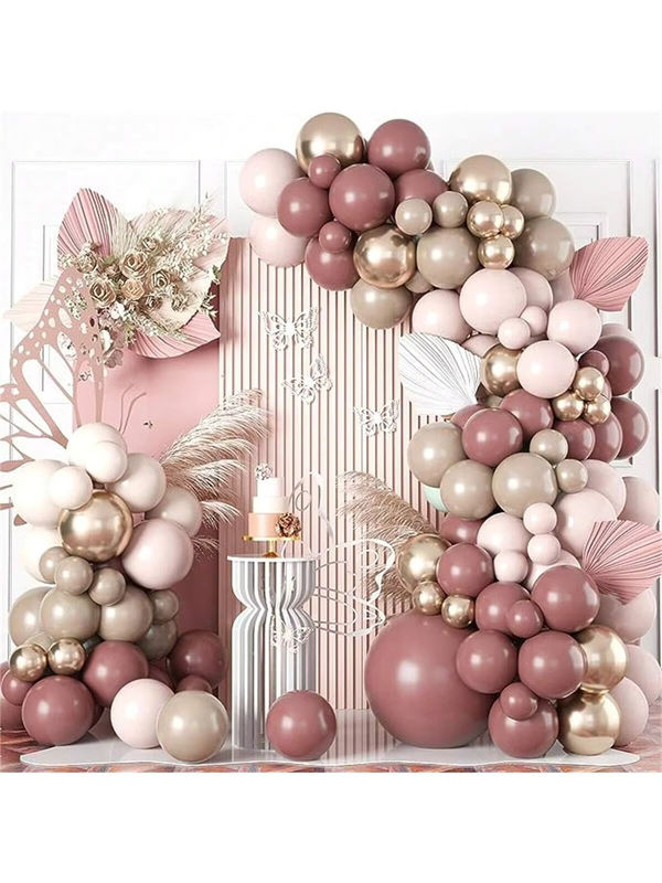 83 Stück Vintage Macarons Ballon-Girlanden-Set in Rosa für Babyparty, Hochzeit und Geburtstag - Bild 6
