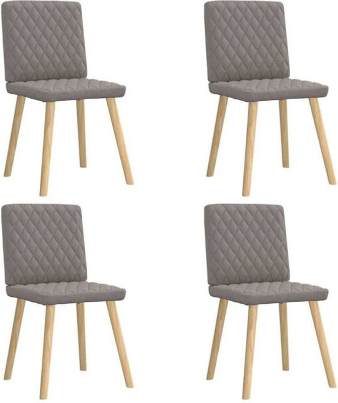 Vidaxl Esszimmerstühle 4er Set Modern in Taupe Meliert - Bild 1