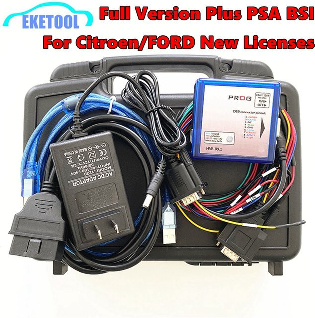 EKETOOL IO-PROG ECU Programmierer für BSI, TCM, BCM und EPS mit BD9 Anschluss und Pinout I/O Terminal für HW 09.1 FLASH EEPROM - Bild 1