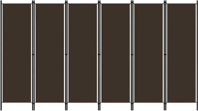 vidaXL Raumteiler 6-teilig Braun B: 300 cm, H: 180 cm - Bild 1