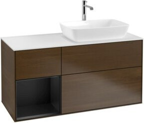 V&B Waschtischunterschrank Finion in Weiß lackiert, Breite: 120 cm, Tiefe: 50,1 cm, Höhe: 50,1 cm - Bild 1