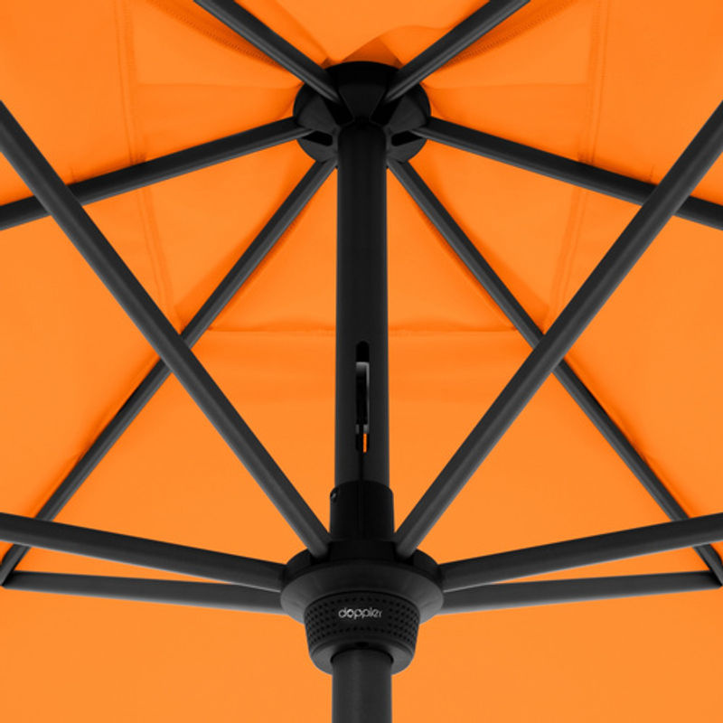 Doppler Mittelstockschirm MyZone in Orange mit Auto-Tilt und Kurbelmechanik, B: 300 cm, T: 200 cm - Bild 2