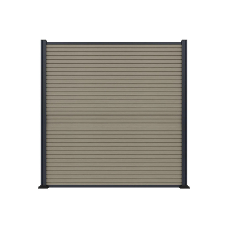 T&J WPC-Zaun Antik in Braun und Beige, B/H: 179 x 179 cm - Bild 2