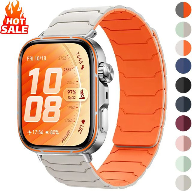 CAOWTAN Uhrenarmband Silikon, Magnetisch, Unisex - Bild 1