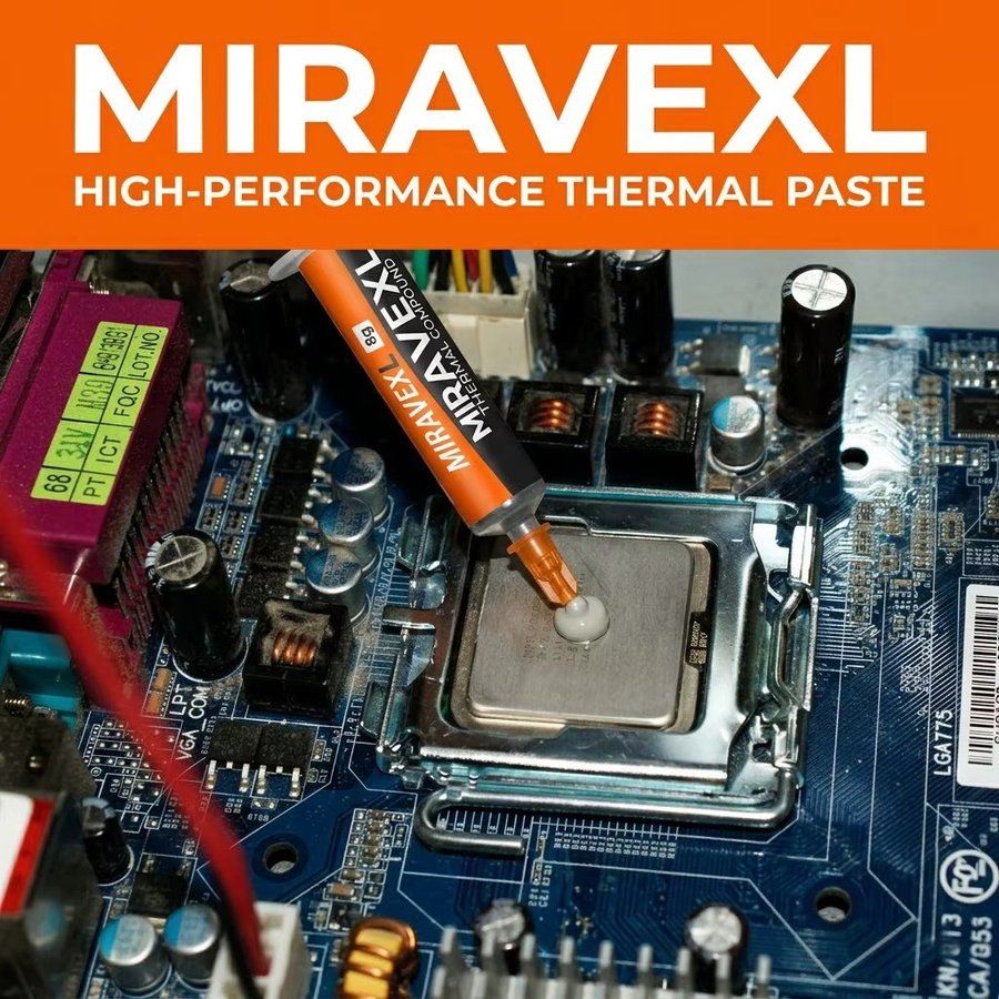 MIRAVEXL Hochleistungs-Wärmeleitpaste in Grau für CPU, GPU, PC und Xbox, 8g - Bild 3