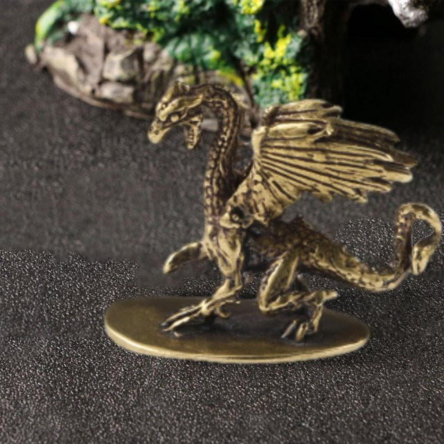 Kesoto Messing-Drachen-Ornament als Teehaustier und Desktop-Dekoration - Bild 1