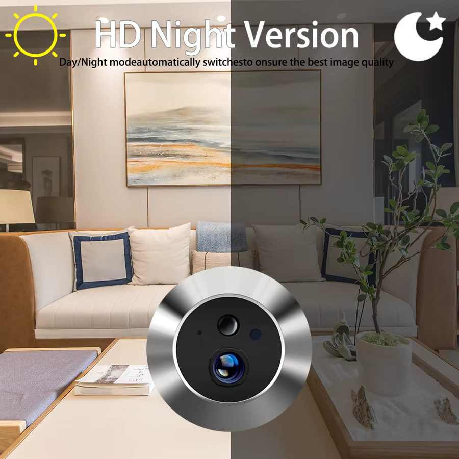 Tuya Smart Life WLAN-Türspion-Kamera mit 5MP Auflösung, 4,3 Zoll LCD-Display, Bewegungserkennung und Nachtsicht für den Fernzugriff - Bild 3
