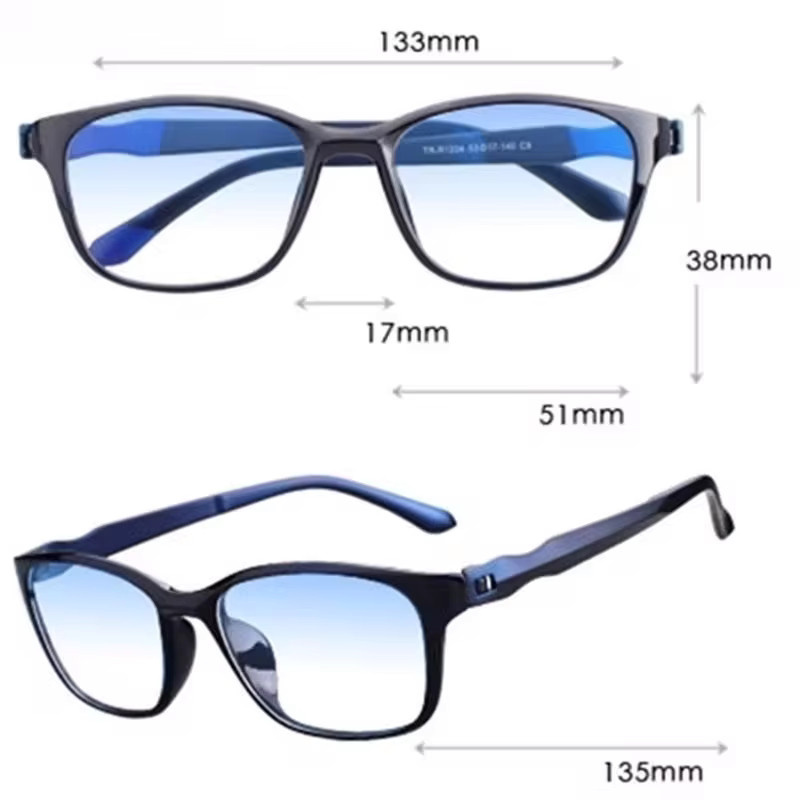 FG Lesebrille Männer, Vollrand, rechteckig, Kunststoff, Anti-Blaufilter - Bild 2