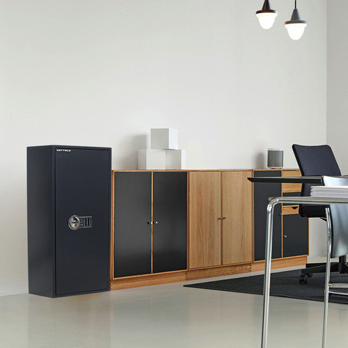 Rottner Tresor Power Safe, elektronischer Stahlschrank in Anthrazit und Schwarz, B: 44,5 cm, H: 100 cm - Bild 4