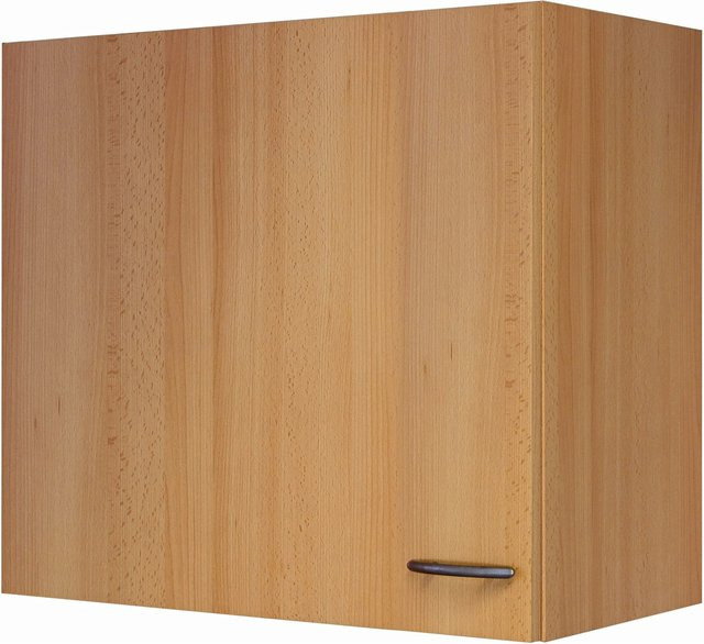 Flex-Well Classic Küchen-Oberschrank Nano aus melaminbeschichteter Spanplatte in Buche und Braun, Breite: 60 cm - Bild 1