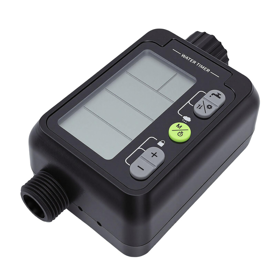 Fishine Bewässerungszeitschaltuhr mit LCD-Display, wasserdichter Wasserdurchflussmesser mit Regensperre und 9 programmierbaren Modi für Garten und Rasen - Bild 4