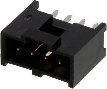 Molex Einbau-Stiftleiste Standard 4-polig in Schwarz und Gold - Bild 1