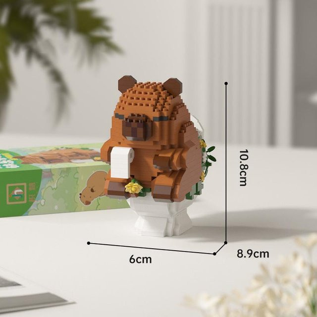 LEGO Capybara Mikro-Baustein-Set, Tier-Modell, ab 3 Jahren - Bild 1
