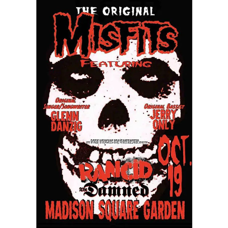 Scorpio Art Museum Leinwandbild The Misfits Live Konzert Foto, Vintage Horror Punk Wanddeko, Schwarz, Breite: 30 cm, Höhe: 40 cm - Bild 2