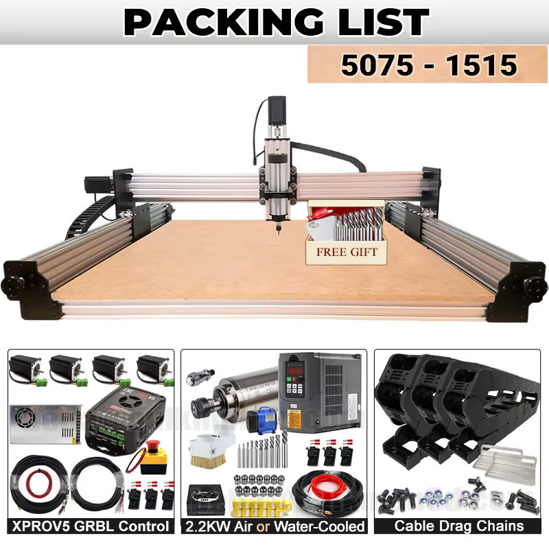 BulkMan3D WorkUltra V2.2 CNC 4-Achsen-Kit mit GRBL-Controller und 0,05 mm Präzision für Holz, Metall, Aluminium und PCB - Bild 3