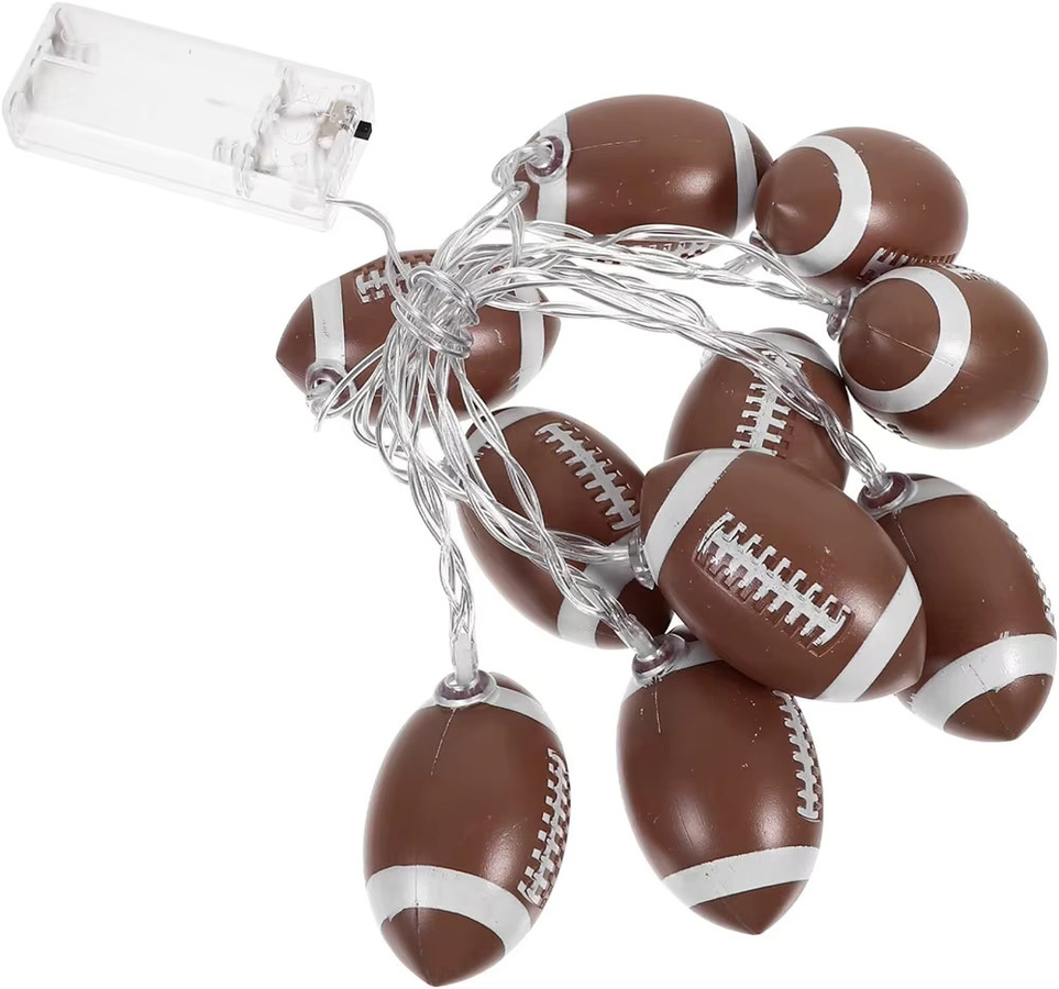 Batteriebetriebene Rugby-LED-Lichterkette in Warmweiß mit 40 LEDs, Länge: 6 m - Bild 5