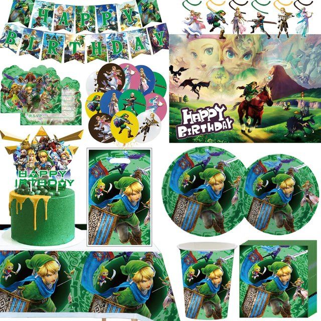 TAKARA TOMY Zelda Abenteuer Party Dekoration Set Multicolor - Bild 1