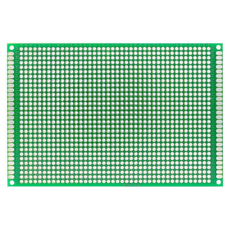 TENSTAR ROBOT Doppelseitige PCB Universal Leiterplatte aus FR-4 in Grün, 6 x 8 cm - Bild 2
