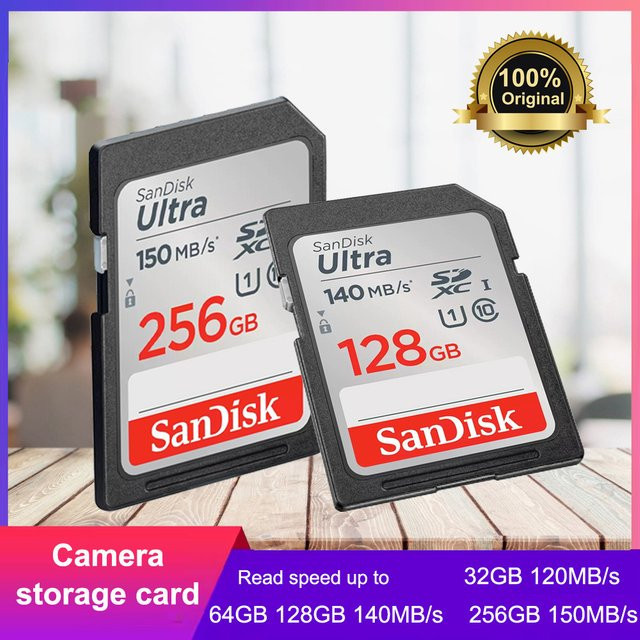 SanDisk Ultra SDHC UHS-I SDXC Speicherkarte in Grau mit bis zu 150MB/s für deine Kamera - Bild 1